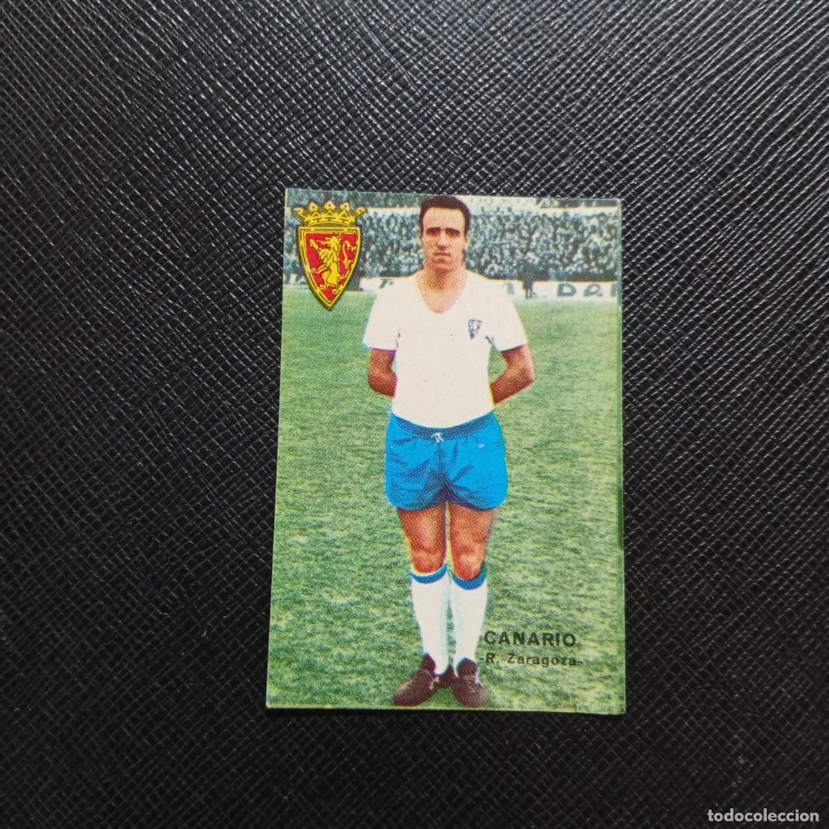 Cartes &agrave; collectionner de Football: CANARIO ZARAGOZA FHER 1967 1968 CROMO FUTBOL 67 68 LIGA - SIN PEGAR - A99 PG35