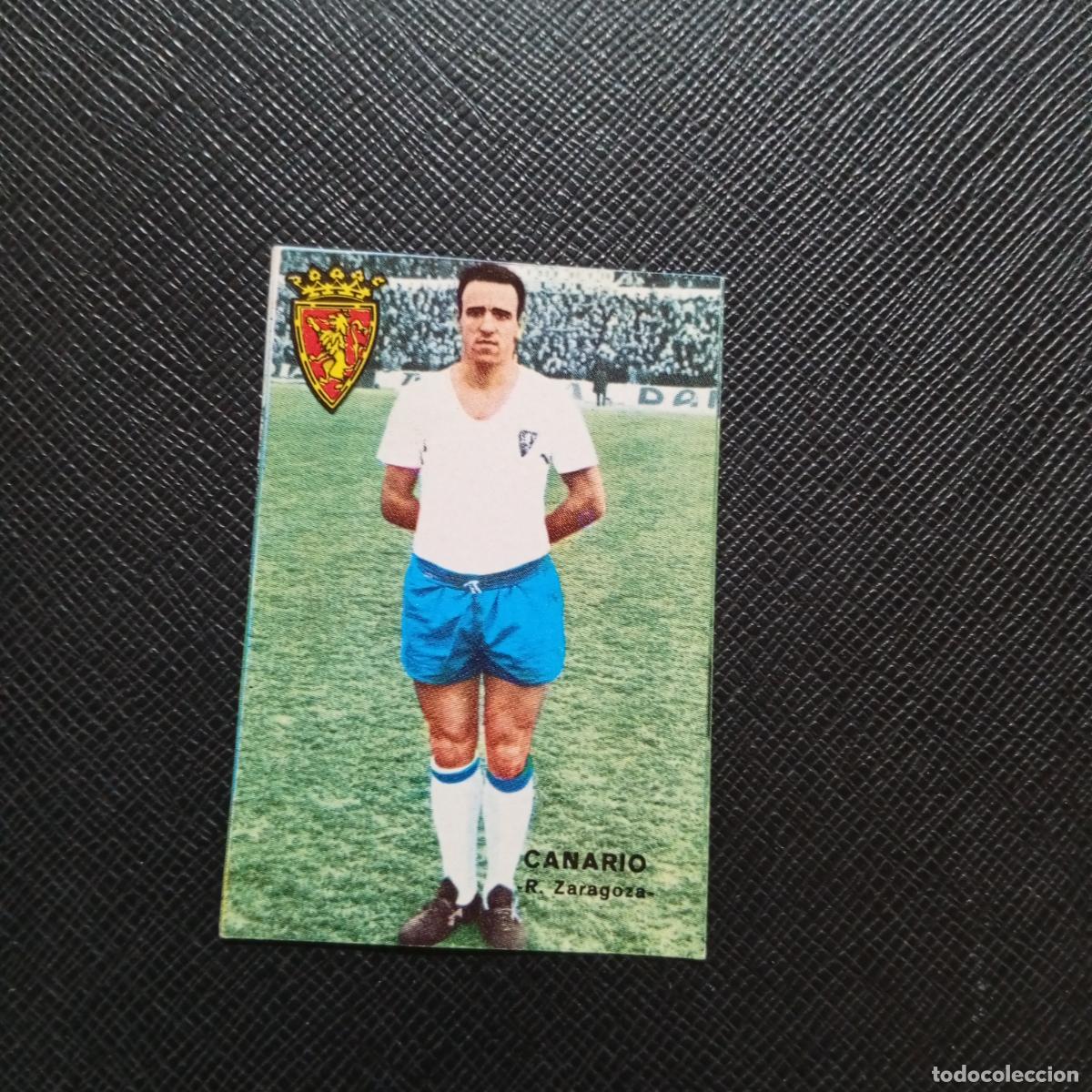 Cartes &agrave; collectionner de Football: CANARIO ZARAGOZA FHER 1967 1968 CROMO FUTBOL 67 68 LIGA - SIN PEGAR - A99 PG35 B