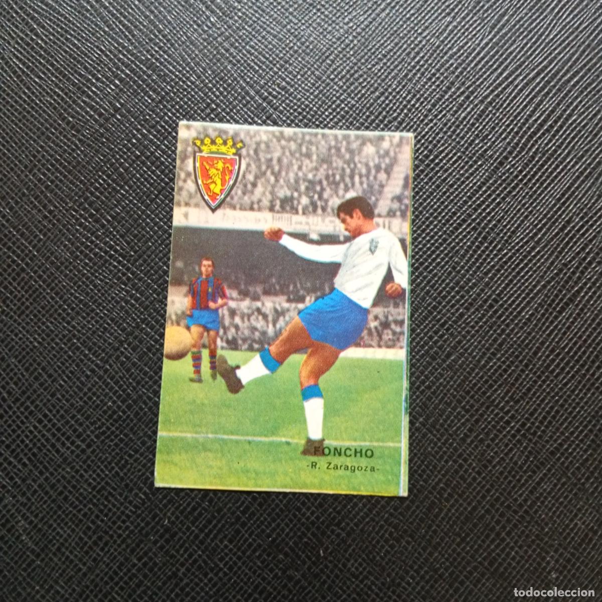 Cartes &agrave; collectionner de Football: FONCHO ZARAGOZA FHER 1967 1968 CROMO FUTBOL 67 68 LIGA - SIN PEGAR - A99 PG37
