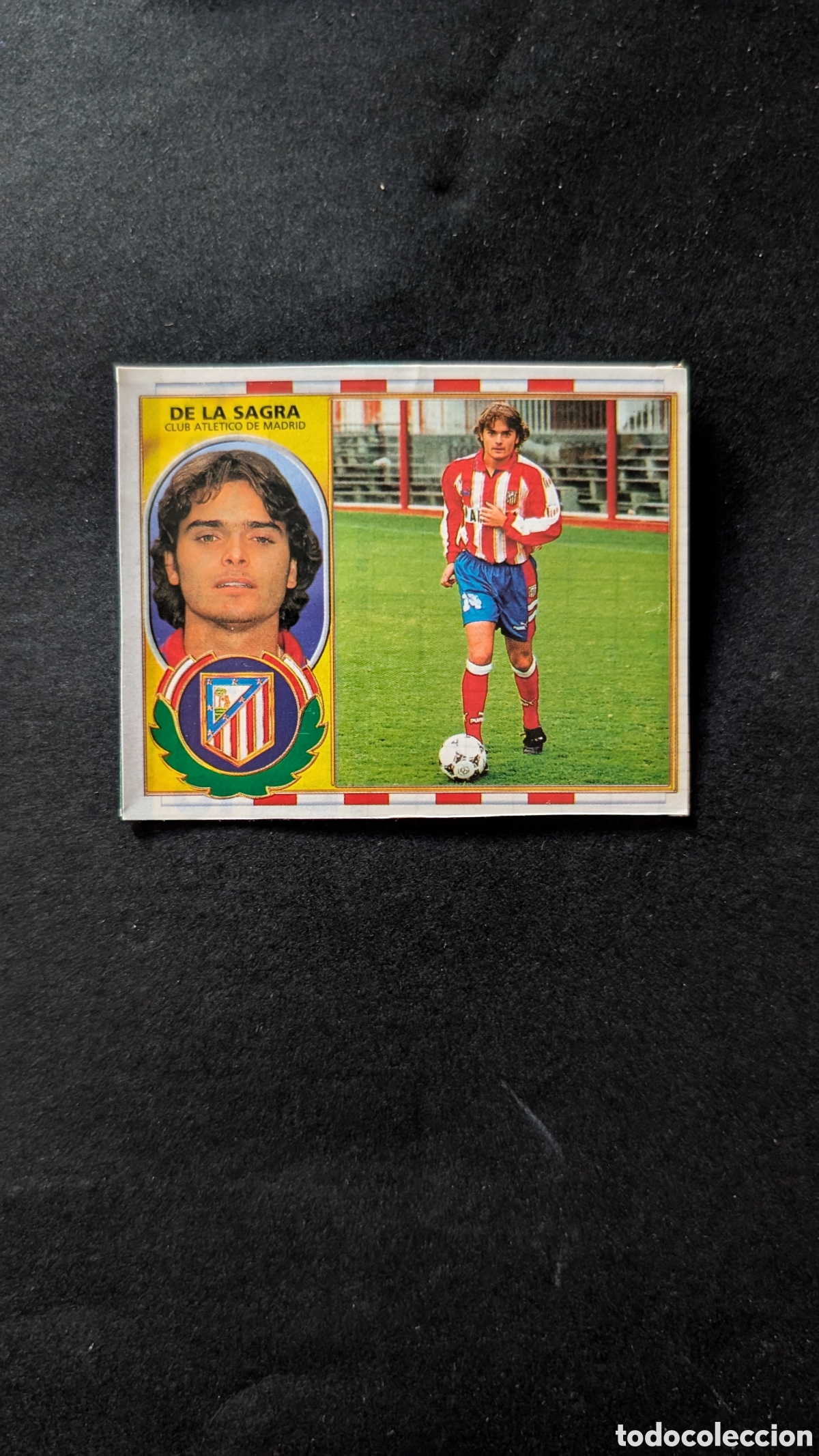 Cartes &agrave; collectionner de Football: DE LA SAGRA ATLETICO MADRID BAJA LIGA ESTE 1996/97 96 97 RECORTADO