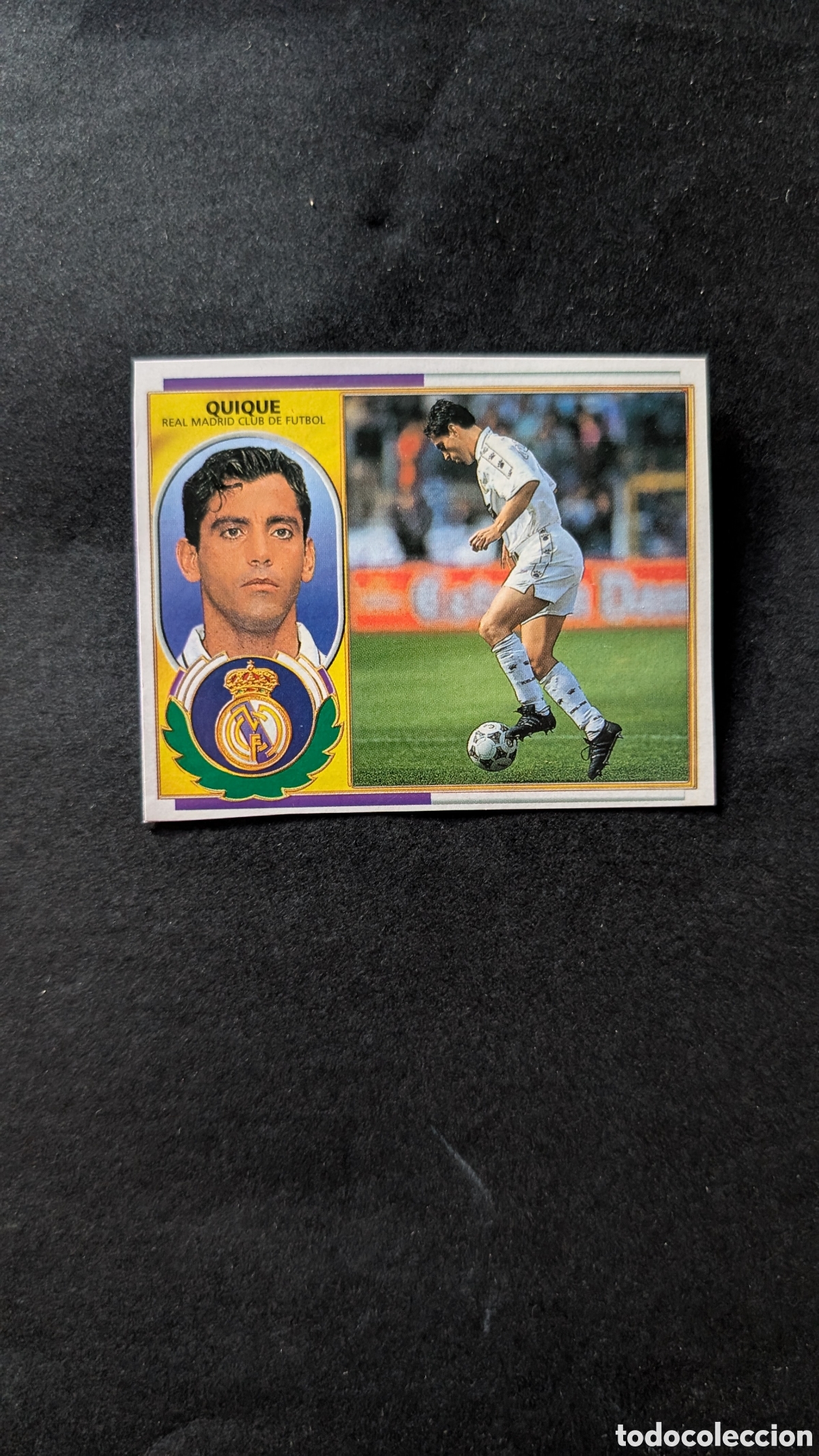 Cartes &agrave; collectionner de Football: QUIQUE REAL MADRID BAJA LIGA ESTE 1996/97 96 97 RECORTADO