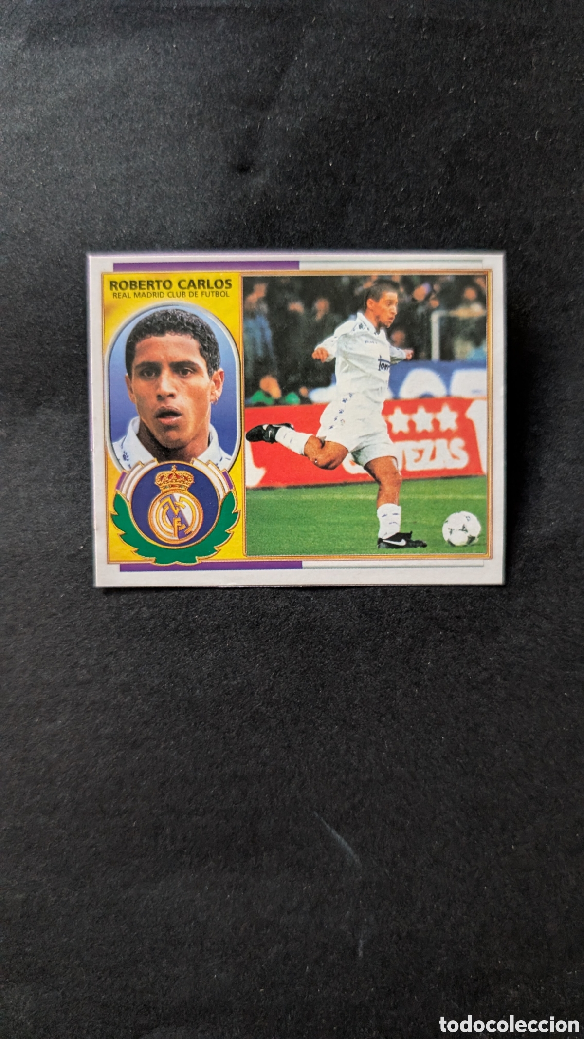 Cromos de f&uacute;tbol: ROBERTO CARLOS REAL MADRID VERSION LIGA ESTE 1996/97 96 97 RECORTADO