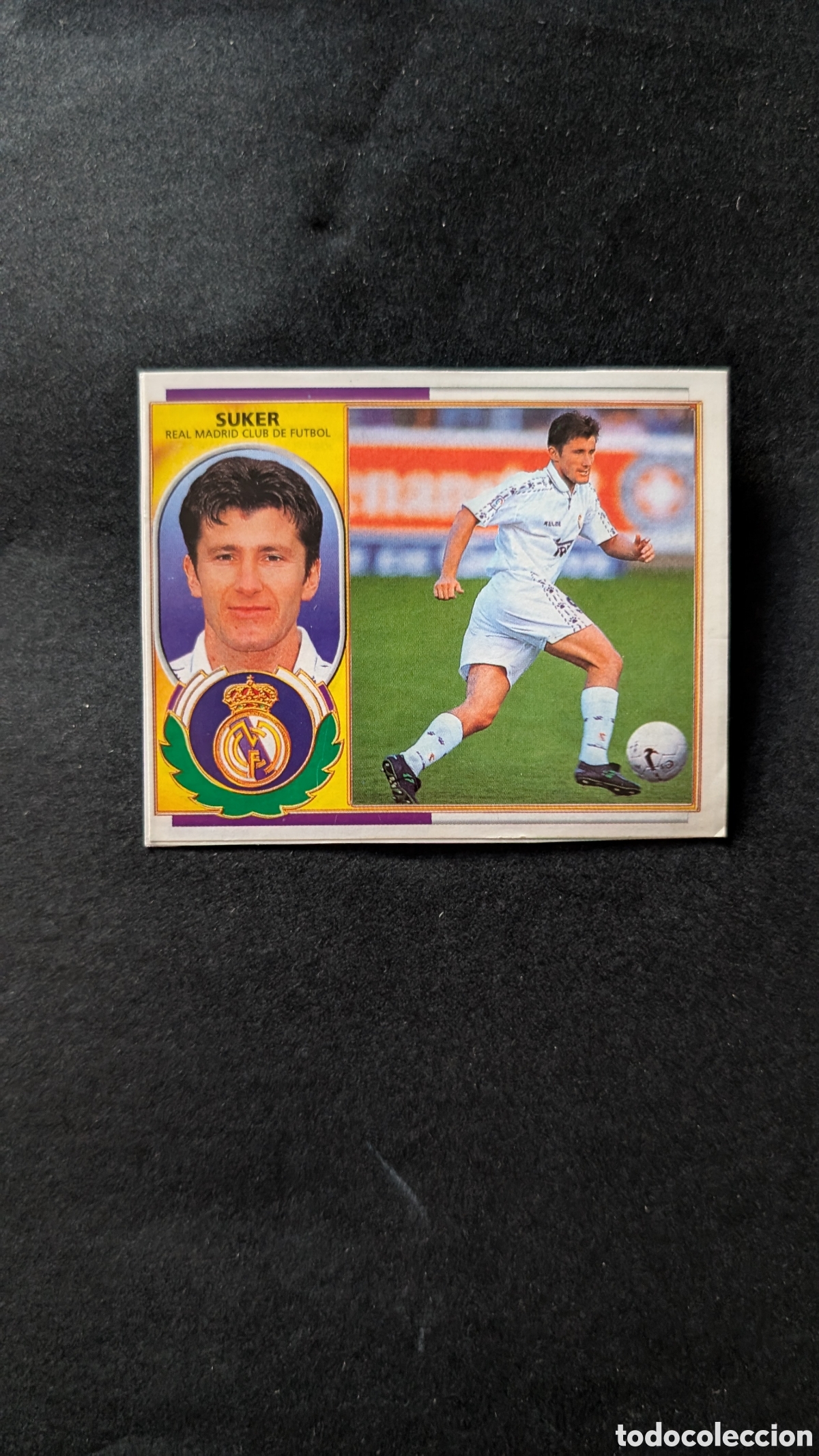 Cromos de f&uacute;tbol: SUKER REAL MADRID VERSION LIGA ESTE 1996/97 96 97 RECORTADO