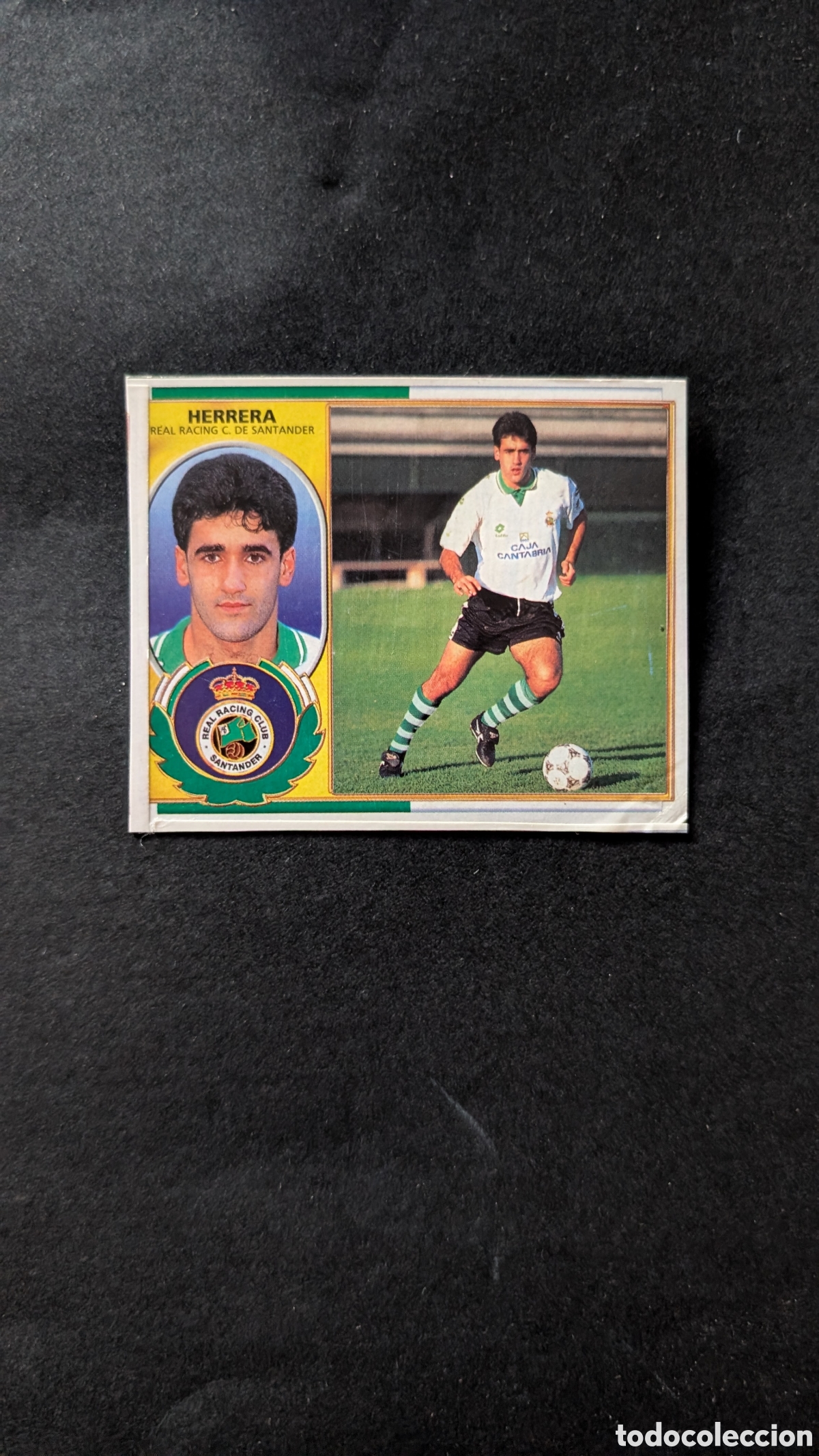 Cromos de f&uacute;tbol: HERRERA RACING SANTANDER BAJA LIGA ESTE 1996/97 96 97 RECORTADO