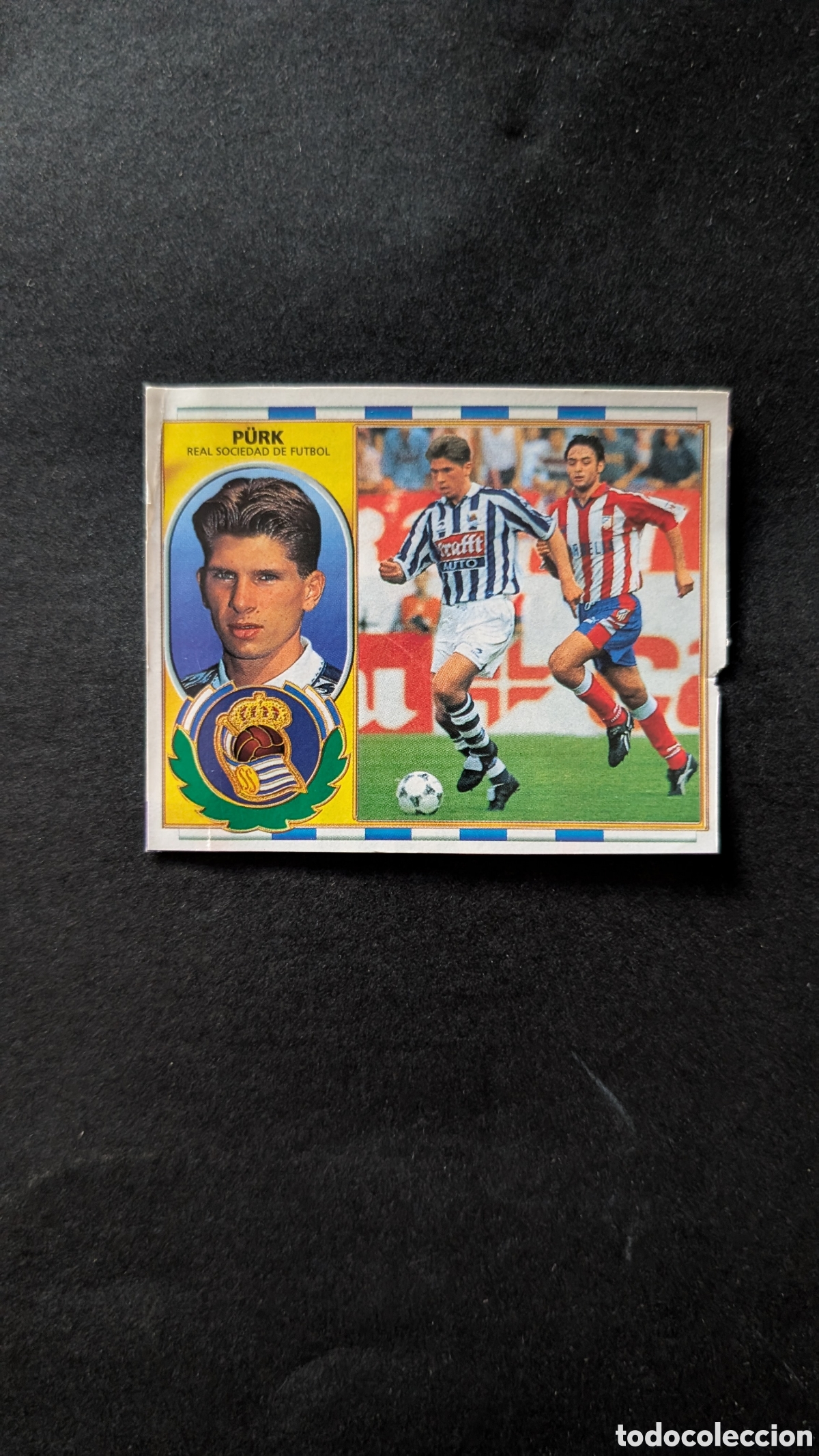 Cromos de f&uacute;tbol: PURK REAL SOCIEDAD BAJA LIGA ESTE 1996/97 96 97 RECORTADO