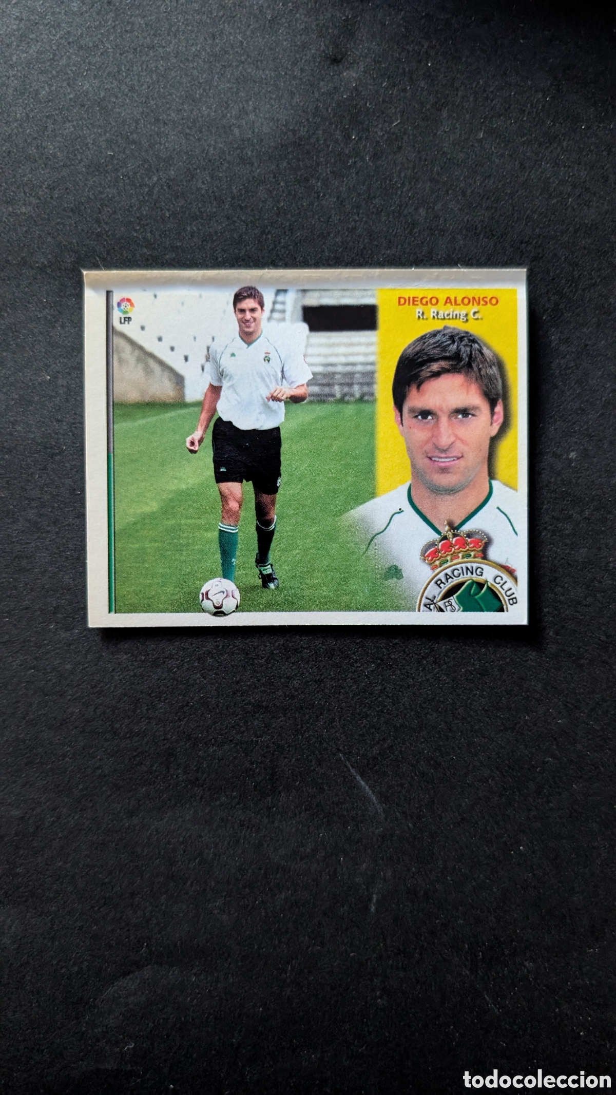 Cromos de f&uacute;tbol: DIEGO ALONSO RACING SANTANDER FICHAJE 1 BIS LIGA ESTE 2002/03 02 03 VENTANILLA MINIMA
