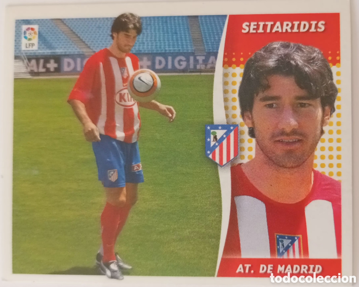Cromos de f&uacute;tbol: CROMO SEITARIDIS. C. ATL&Eacute;TICO DE MADRID