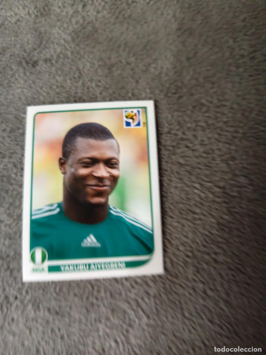 Cromos de f&uacute;tbol: 143 PANINI MUNDIAL 2010 WORLD CUP YAKUBU AIYEGBENI NIGERIA CROMO 10 SUD&Aacute;FRICA NUEVO AAN