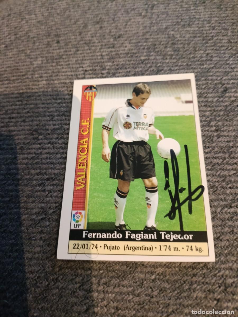 Cromos de f&uacute;tbol: Auto original de Javier Fagiani Valencia