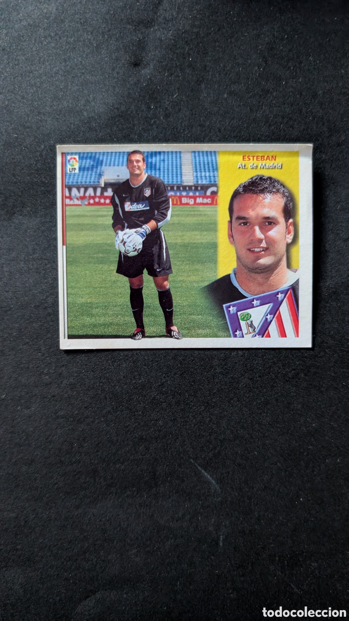 Cromos de f&uacute;tbol: ESTEBAN ATLETICO MADRID COLOCA LIGA ESTE 2002/03 02 03 VENTANILLA MINIMA