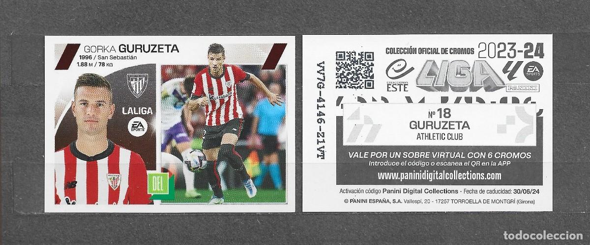 Cromos de f&uacute;tbol: Liga este 23/24 - Guruzeta - N&ordm; 18 - Athletic Club