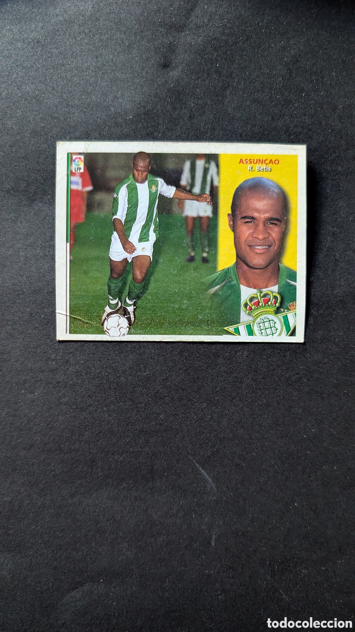 Fu&szlig;ball-Sticker: ASSUNCAO BETIS FICHAJE 18 LIGA ESTE 2002/03 02 03 RECORTADO