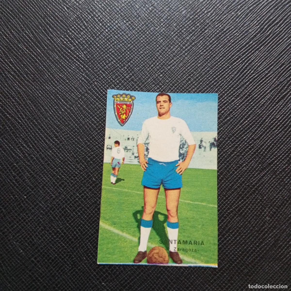 Cromos de f&uacute;tbol: SANTAMARIA ZARAGOZA FHER 1967 1968 CROMO FUTBOL 67 68 LIGA - SIN PEGAR - A43 PG13 B