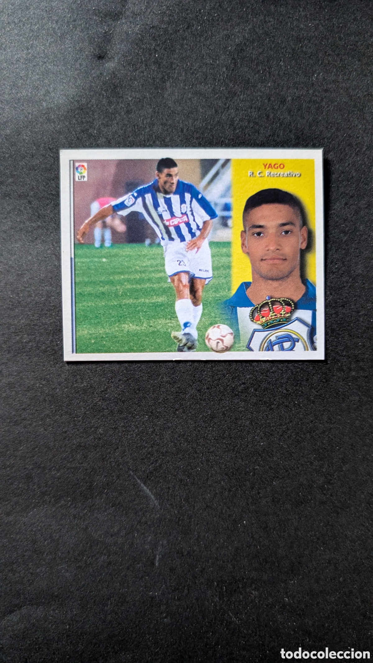 Cromos de f&uacute;tbol: YAGO RECREATIVO HUELVA FICHAJE 2 BIS LIGA ESTE 2002/03 02 03 RECORTADO