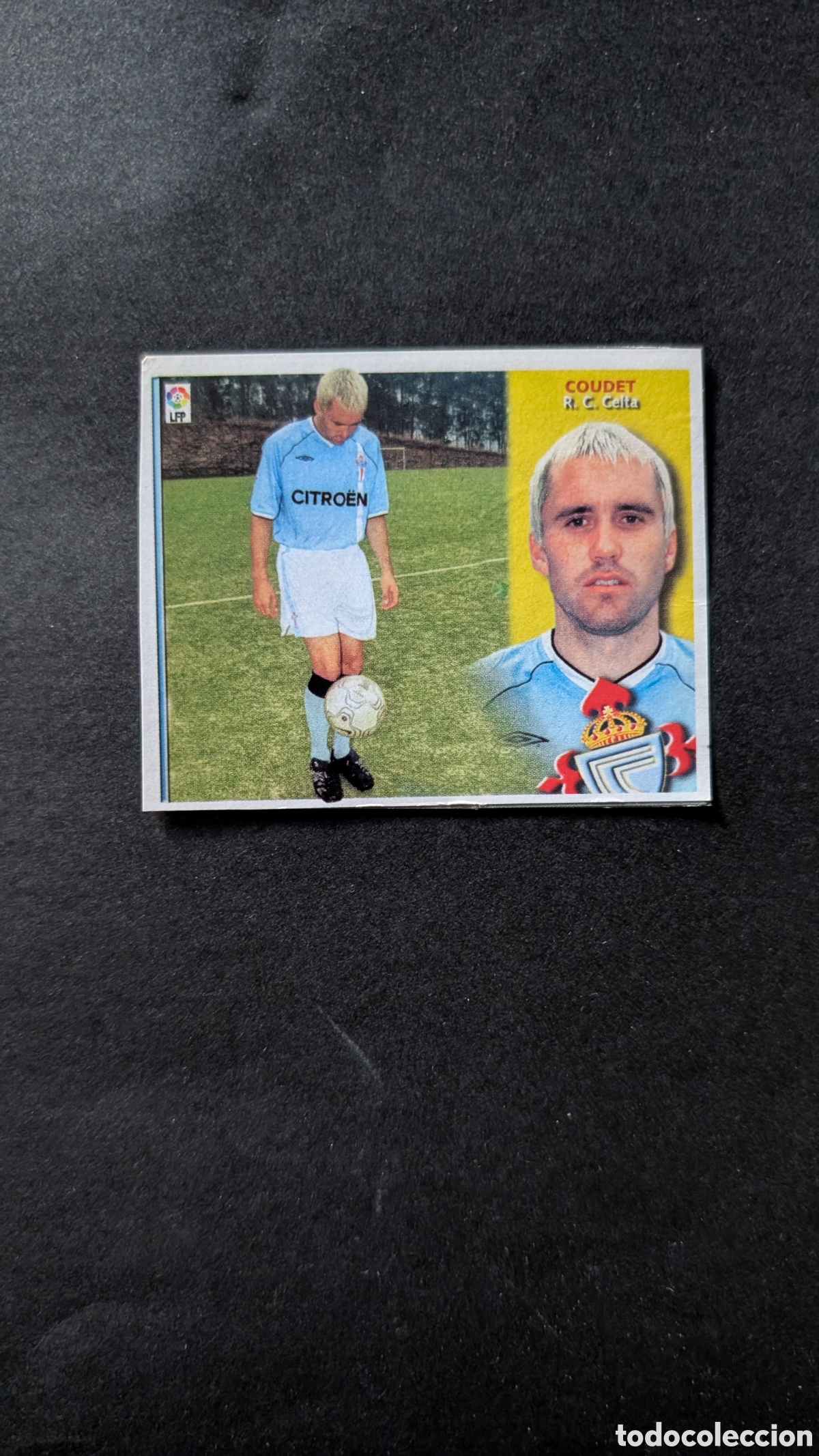 Cromos de f&uacute;tbol: COUDET CELTA FICHAJE 3 BIS LIGA ESTE 2002/03 02 03 RECORTADO