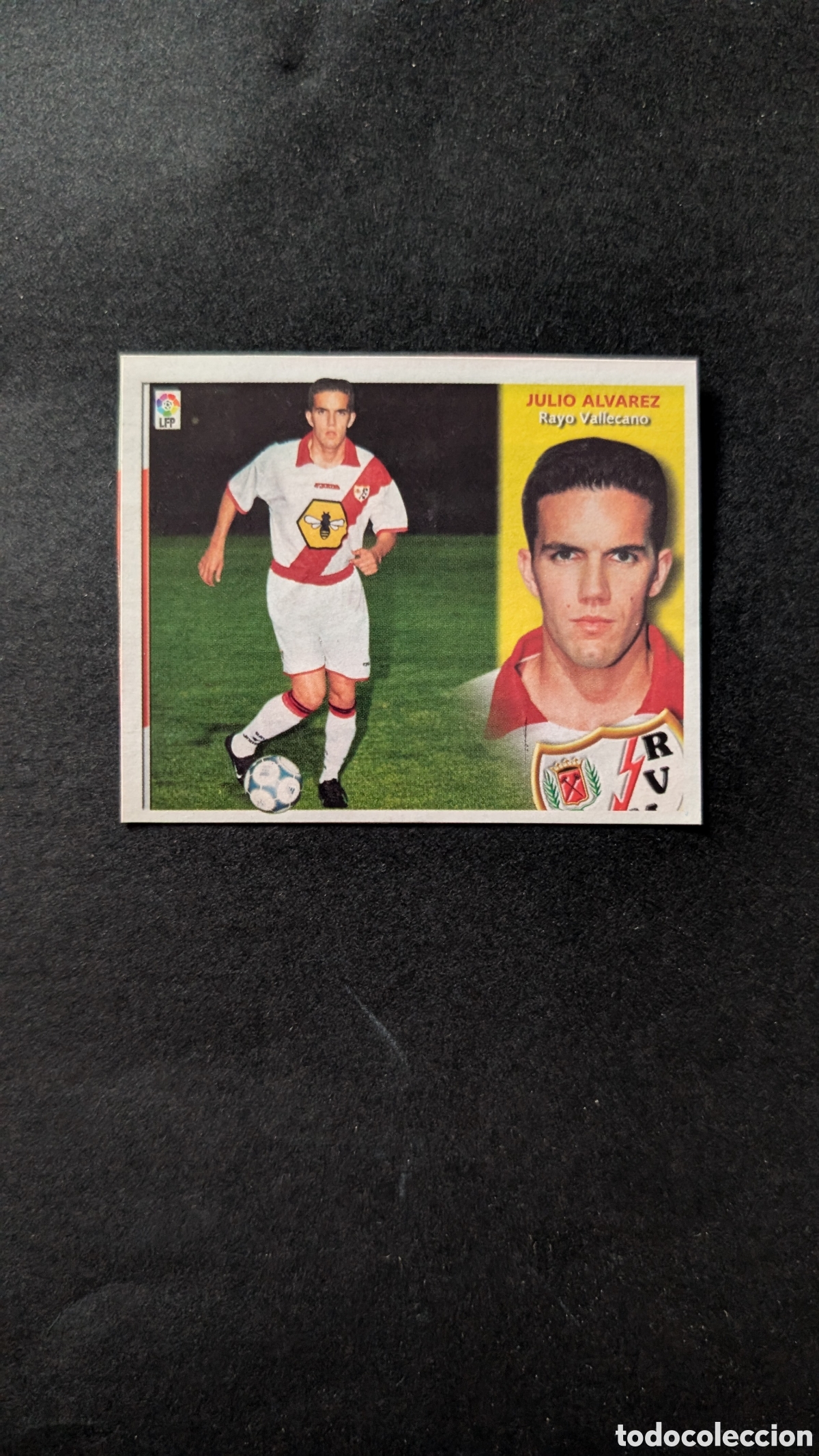 Cromos de f&uacute;tbol: JULIO ALVAREZ RAYO VALLECANO COLOCA LIGA ESTE 2002/03 02 03 RECORTADO