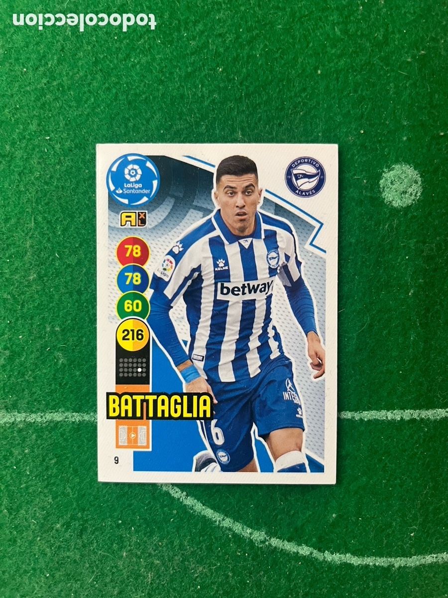 Cromos de f&uacute;tbol: 9 BATTAGLIA DEPORTIVO ALAV&Eacute;S ADRENALYN 2020 2021 PANINI