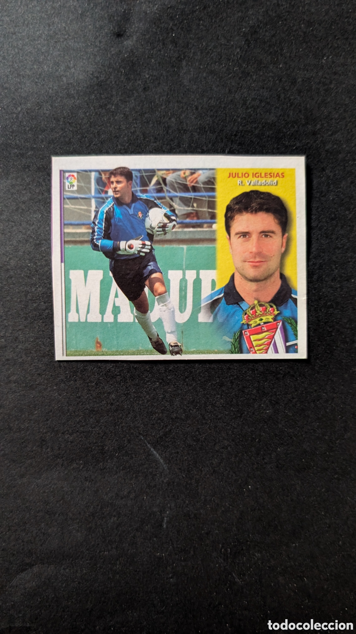 Cromos de f&uacute;tbol: JULIO IGLESIAS VALLADOLID COLOCA LIGA ESTE 2002/03 02 03 RECORTADO