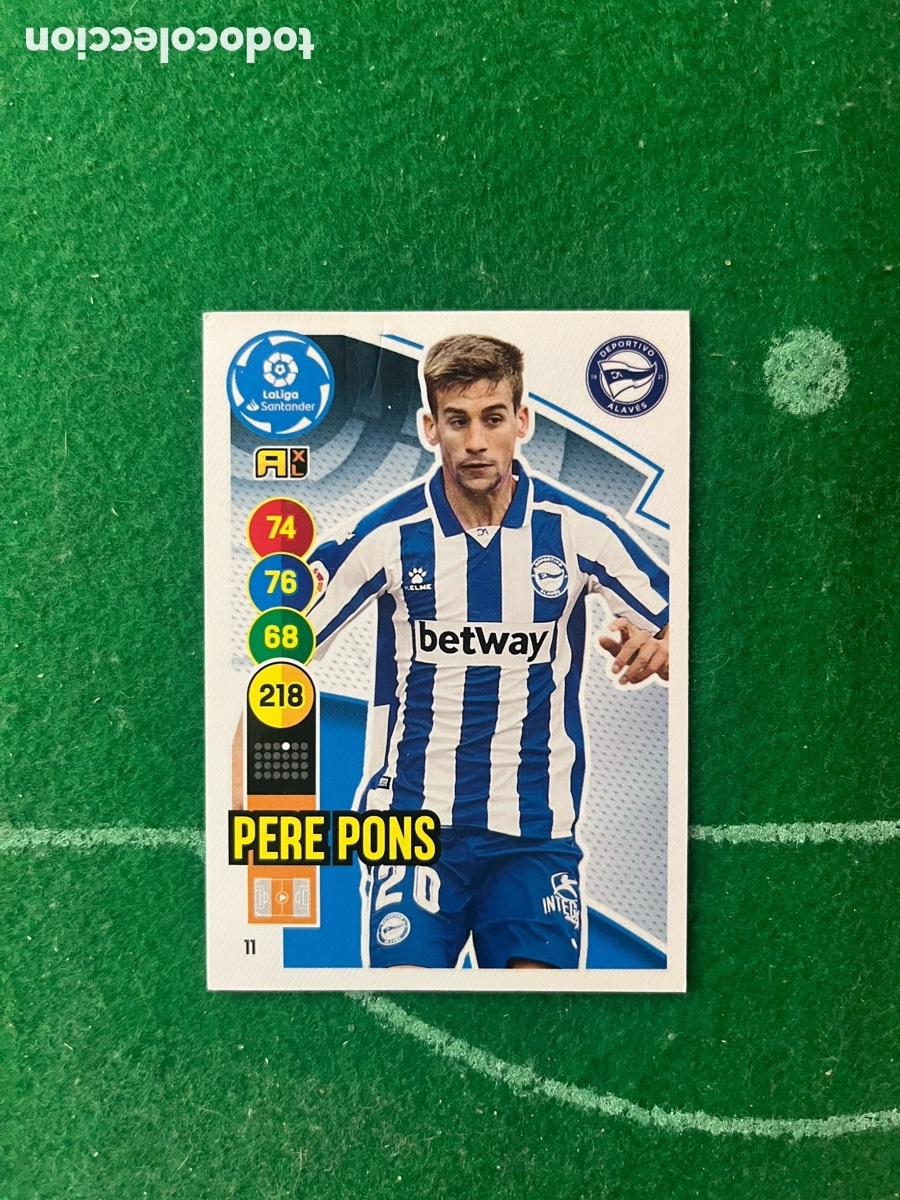 Cromos de f&uacute;tbol: 11 PERE PONS DEPORTIVO ALAV&Eacute;S ADRENALYN 2020 2021 PANINI