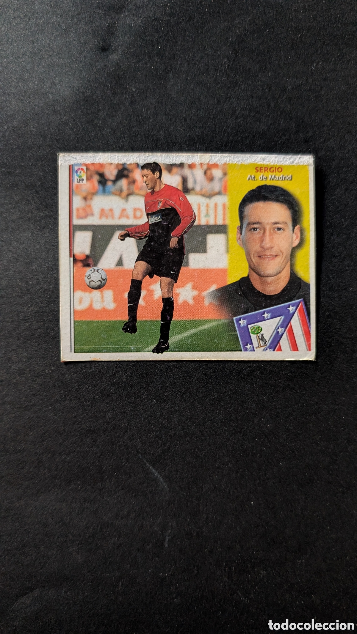 Fu&szlig;ball-Sticker: SERGIO ATLETICO MADRID BAJA LIGA ESTE 2002/03 02 03 RECORTADO