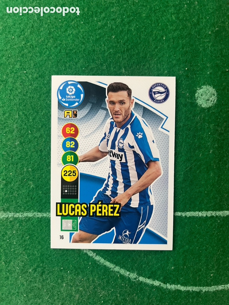 Fu&szlig;ball-Sticker: 16 LUCAS PEREZ DEPORTIVO ALAV&Eacute;S ADRENALYN 2020 2021 PANINI