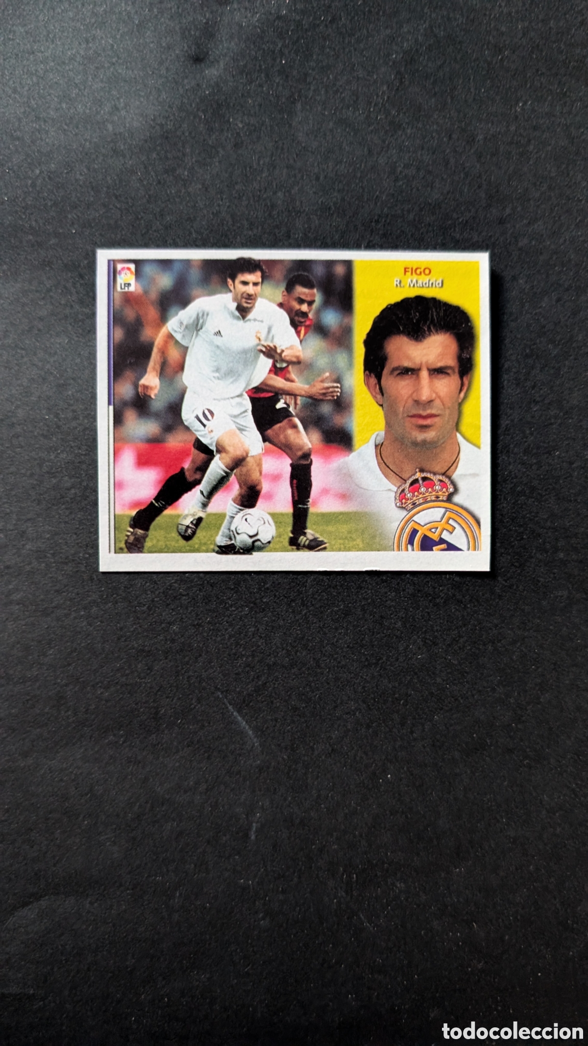 Figurine di Calcio: FIGO REAL MADRID LIGA ESTE 2002/03 02 03 RECORTADO