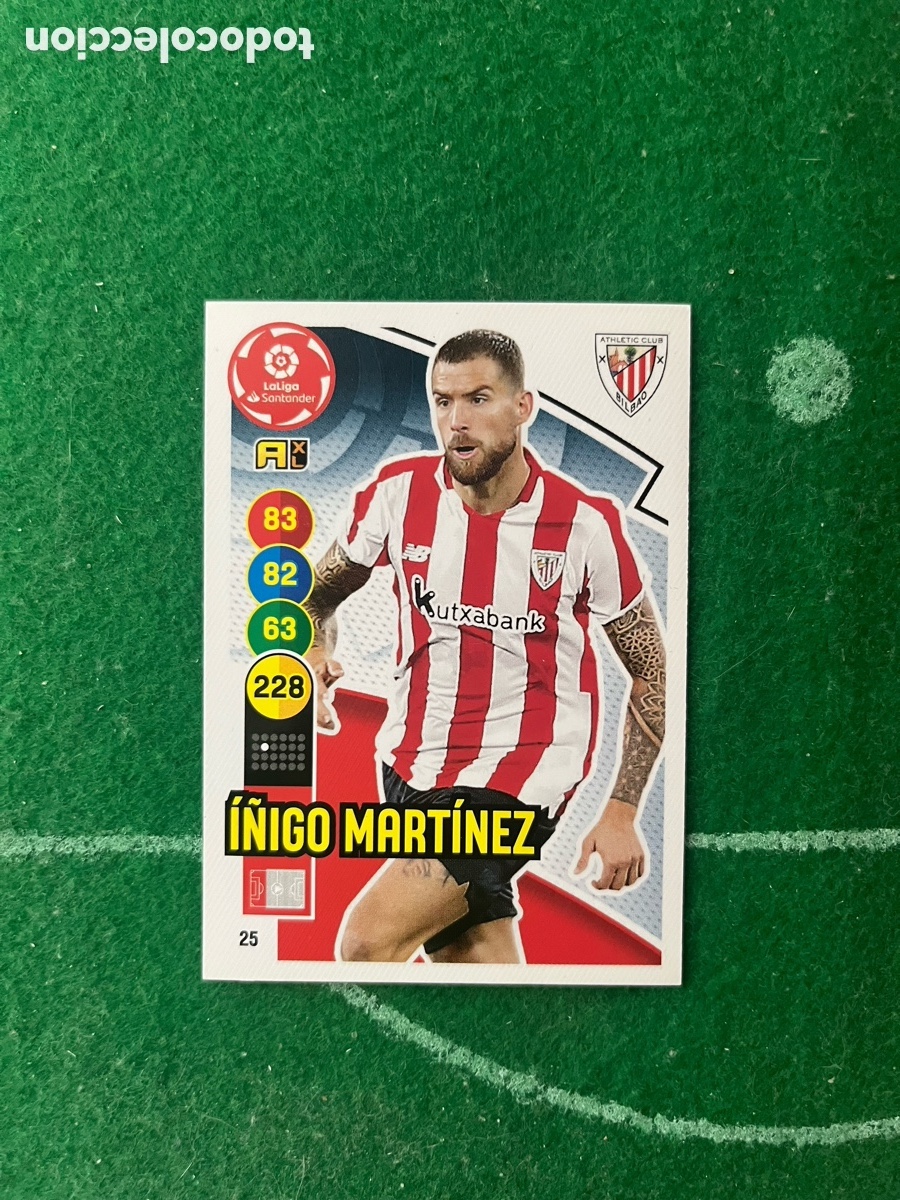 Football Stickers: 25 I&Ntilde;IGO MART&Iacute;NEZ ATHLETIC DE BILBAO ADRENALYN 2020 2021 PANINI