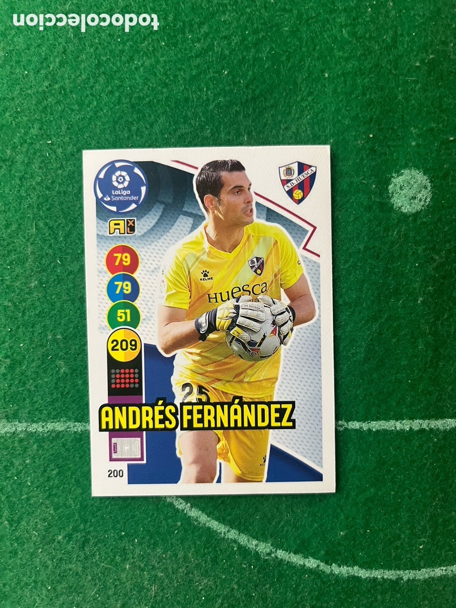 Cartes &agrave; collectionner de Football: 200 ANDR&Eacute;S FERNANDEZ HUESCA ADRENALYN 2020 2021 PANINI