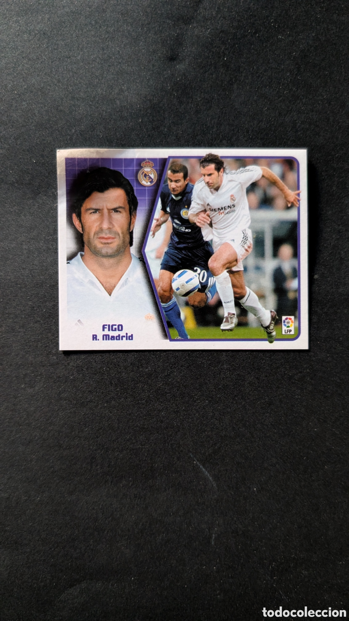 Cromos de f&uacute;tbol: FIGO REAL MADRID BAJA LIGA ESTE 2005/06 05 06 VENTANILLA