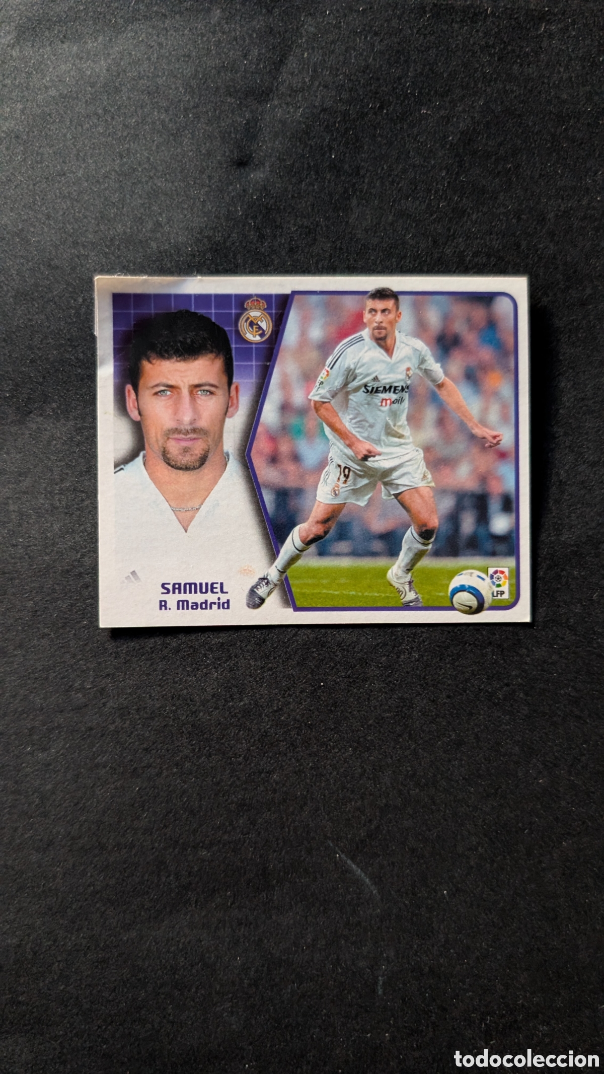 Cromos de f&uacute;tbol: SAMUEL REAL MADRID BAJA LIGA ESTE 2005/06 05 06 VENTANILLA