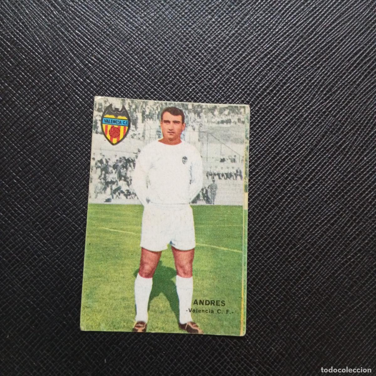 Cromos de f&uacute;tbol: ANDRES VALENCIA FHER 1967 1968 CROMO FUTBOL 67 68 LIGA - SIN PEGAR - A43 PG34