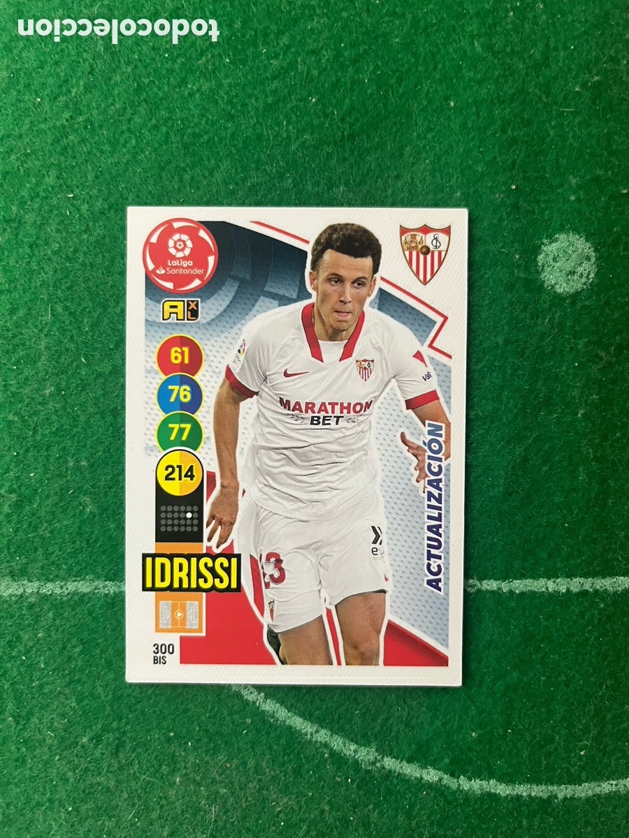 Cromos de f&uacute;tbol: 300 BIS IDRISSI SEVILLA ADRENALYN 2020 2021 PANINI ACTUALIZACI&Oacute;N