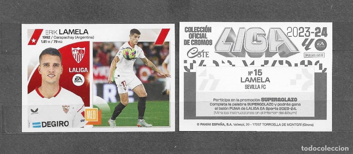Cromos de f&uacute;tbol: Liga este 23/24 - Lamela - N&ordm; 15 - Sevilla FC