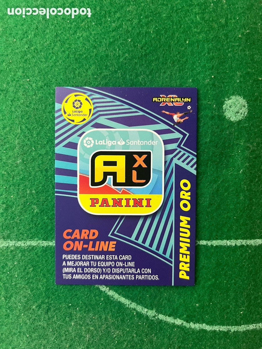 Cromos de f&uacute;tbol: CARD ONLINE PREMIUM ORO ADRENALYN 2020 2021 PANINI