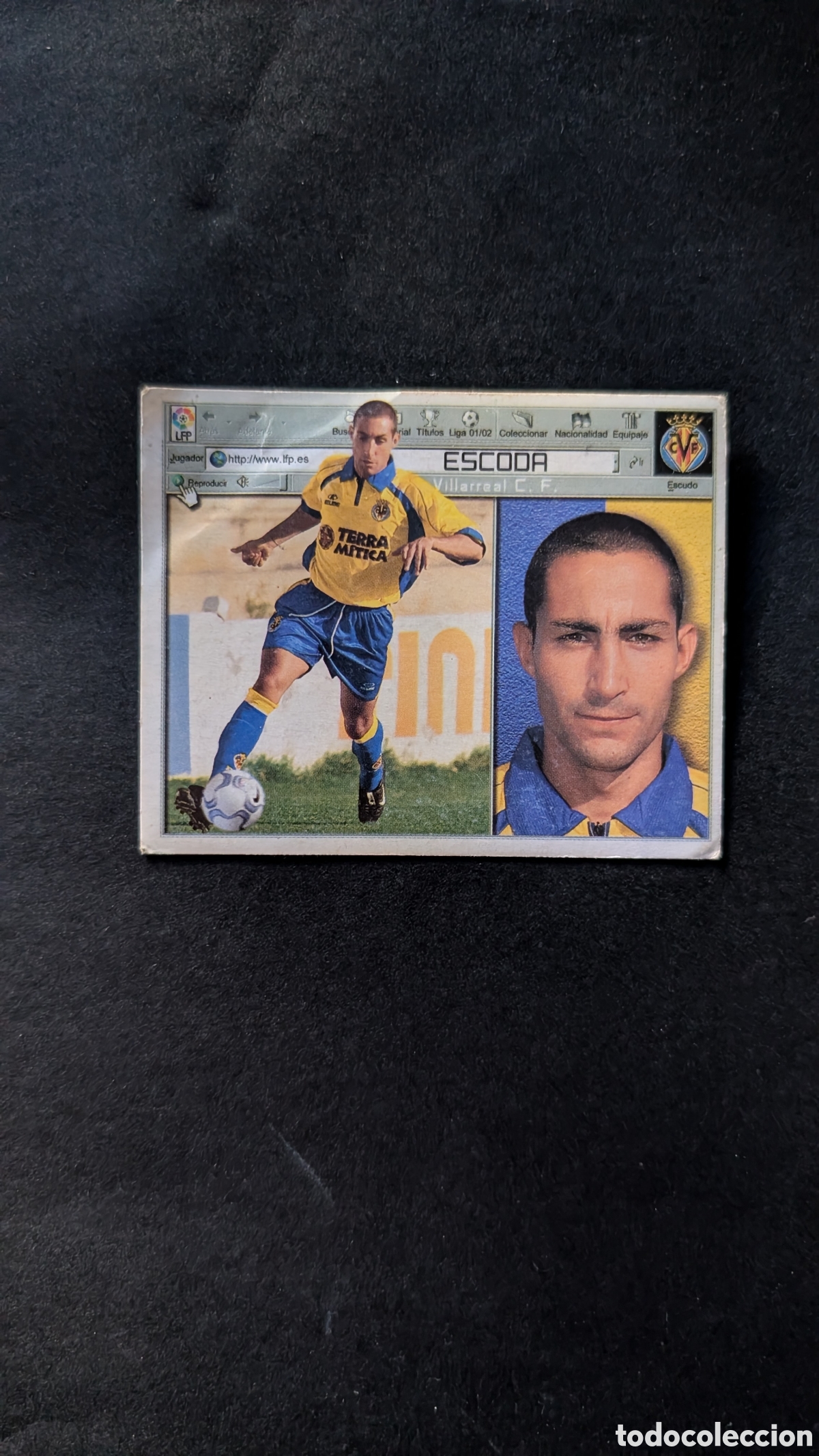 Cromos de f&uacute;tbol: ESCODA VILLARREAL LIGA ESTE 2001/02 01 02 VENTANILLA