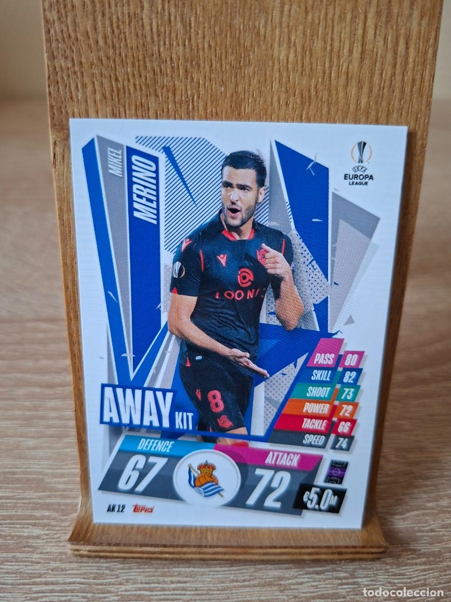 Cromos de f&uacute;tbol: Mikel Merino #AK12 Real Sociedad Topps Match Attax Champions League 2020 2021 Extra Away Kit