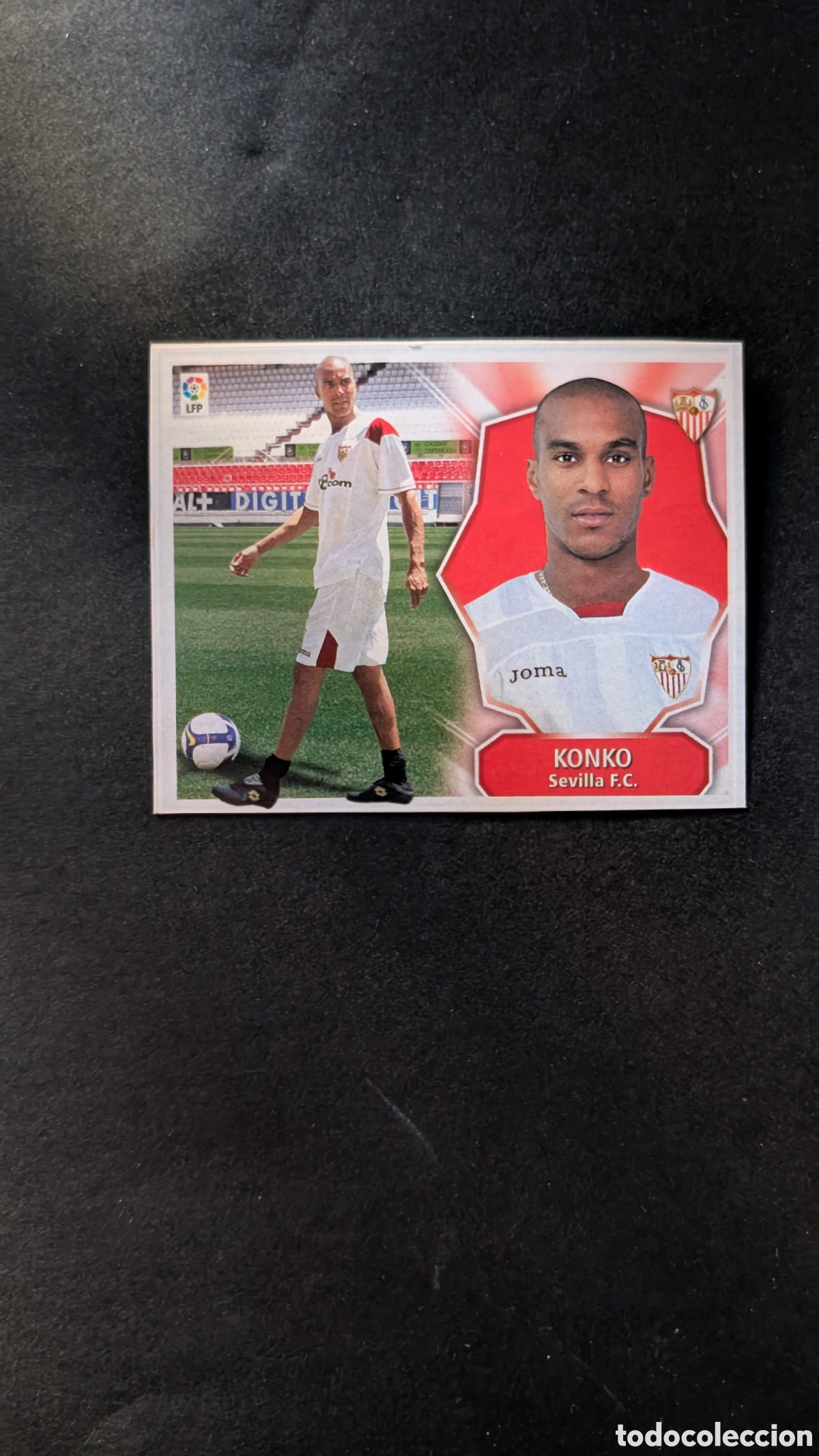 Cromos de f&uacute;tbol: KONKO SEVILLA VERSION LIGA ESTE 2008/09 08 09 RECORTADO