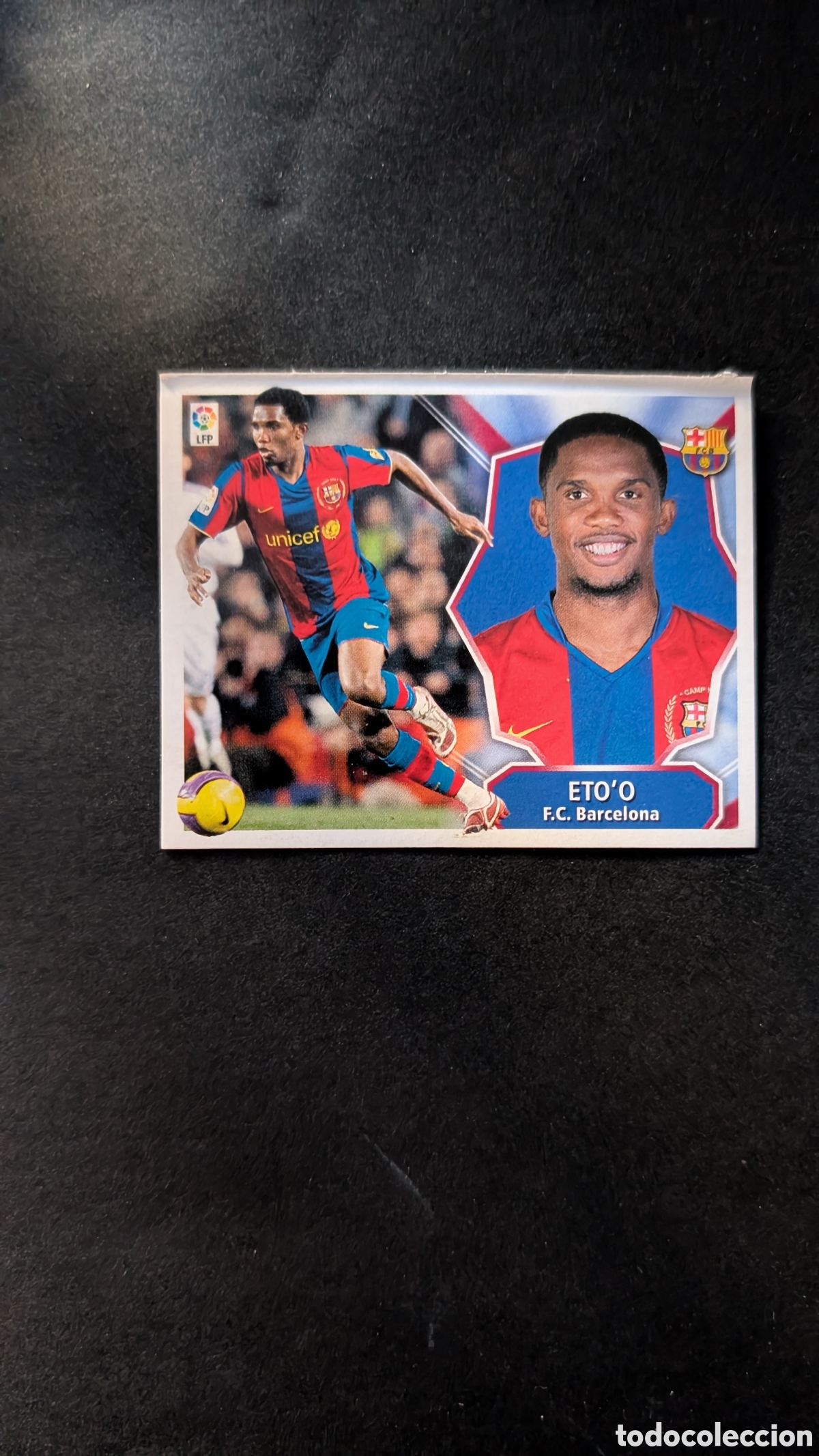Cromos de f&uacute;tbol: ETOO ETO'O BARCELONA COLOCA LIGA ESTE 2008/09 08 09 VENTANILLA MINIMA