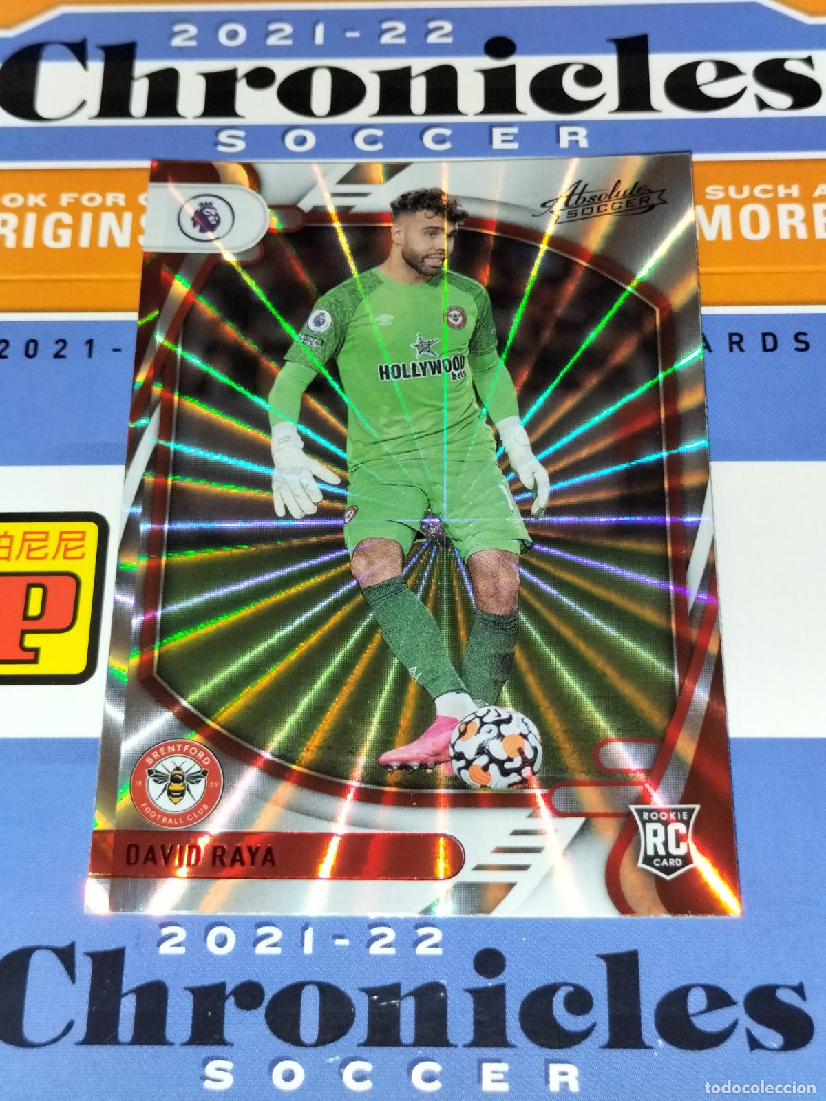 Fu&szlig;ball-Sticker: 43 DAVID RAYA RED LASER BRENTFORD CARD CHRONICLES ABSOLUTE PREMIER SOCCER 2021 2022 21 22 PANINI