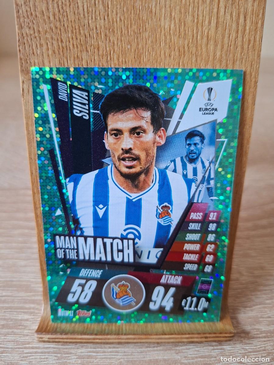 Cromos de f&uacute;tbol: David Silva #MOTM11 Real Sociedad Match Attax Champions League 2020 2021 Extra Man of the Match