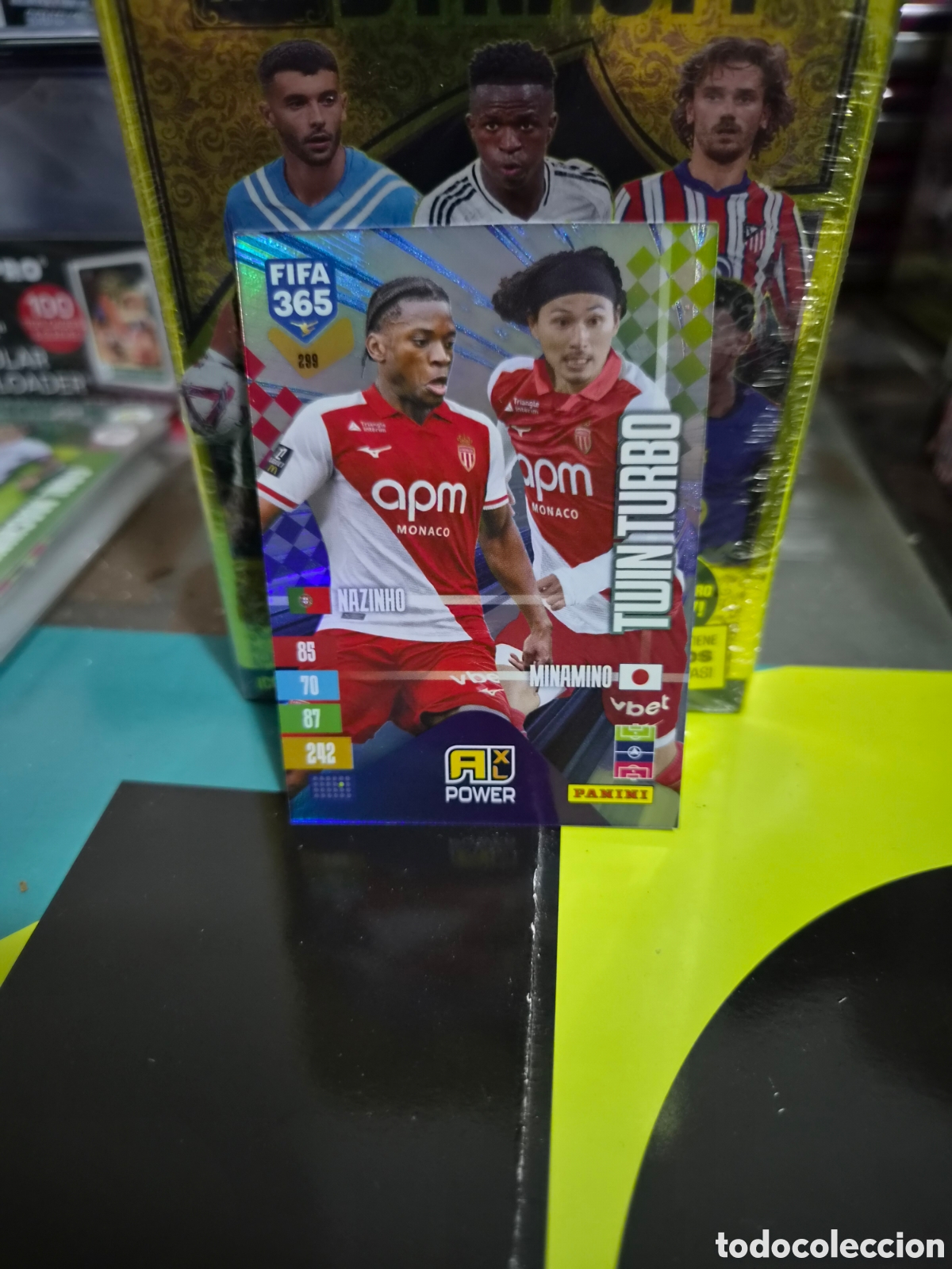 Cromos de f&uacute;tbol: N&deg;299 Twin Turbo Nazinho-Minamino FIFA 365 2027