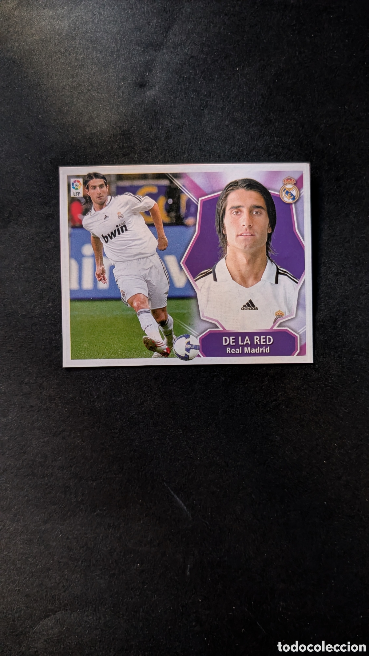 Cromos de f&uacute;tbol: DE LA RED REAL MADRID FICHAJE 38 LIGA ESTE 2008/09 08 09 RECORTADO