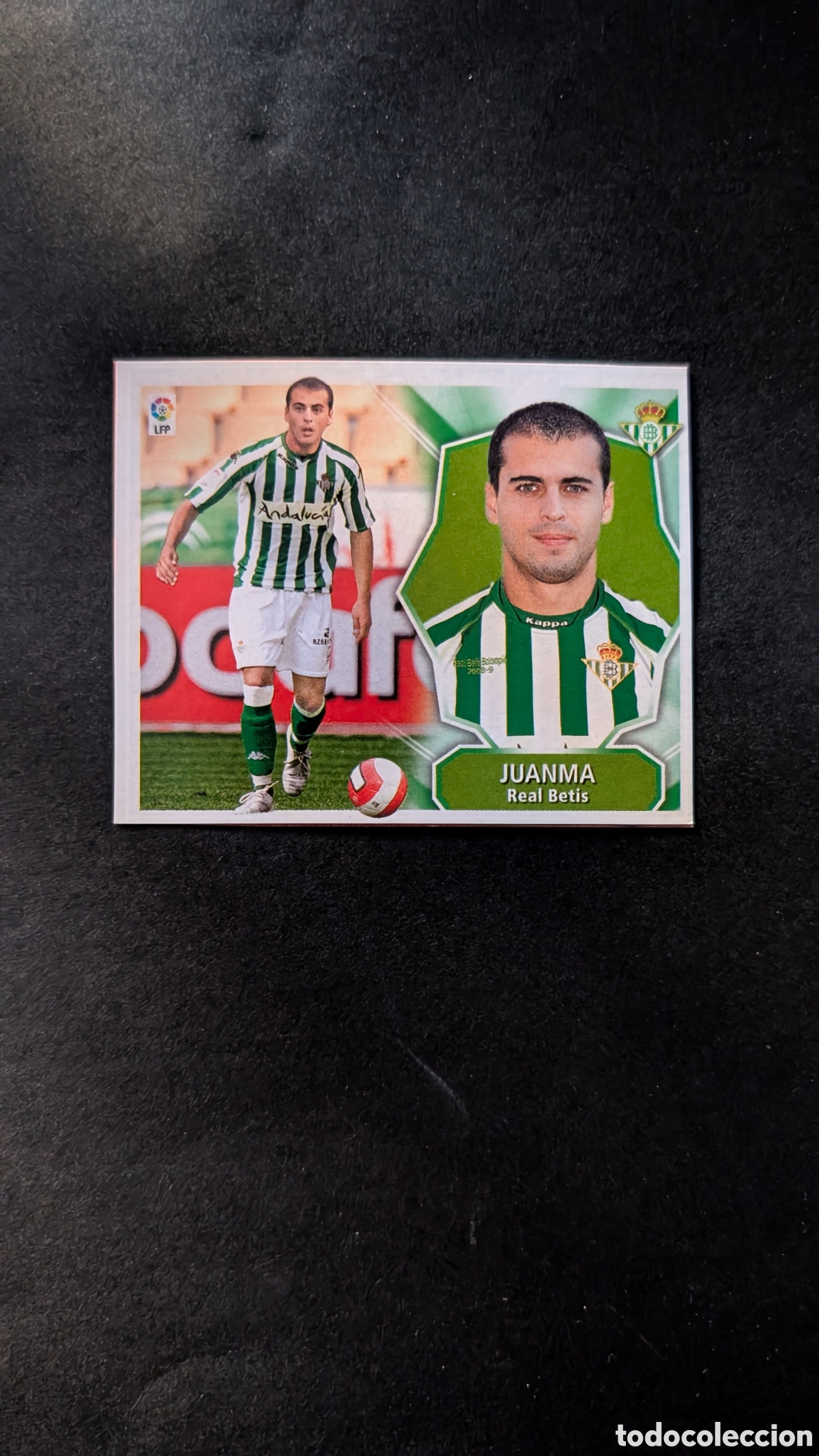 Cromos de f&uacute;tbol: JUANMA BETIS FICHAJE 39 LIGA ESTE 2008/09 08 09 RECORTADO