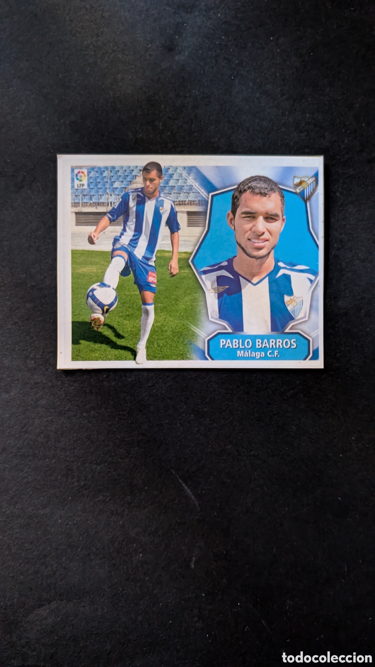 Cromos de f&uacute;tbol: PABLO BARROS MALAGA FICHAJE 44 LIGA ESTE 2008/09 08 09 RECORTADO
