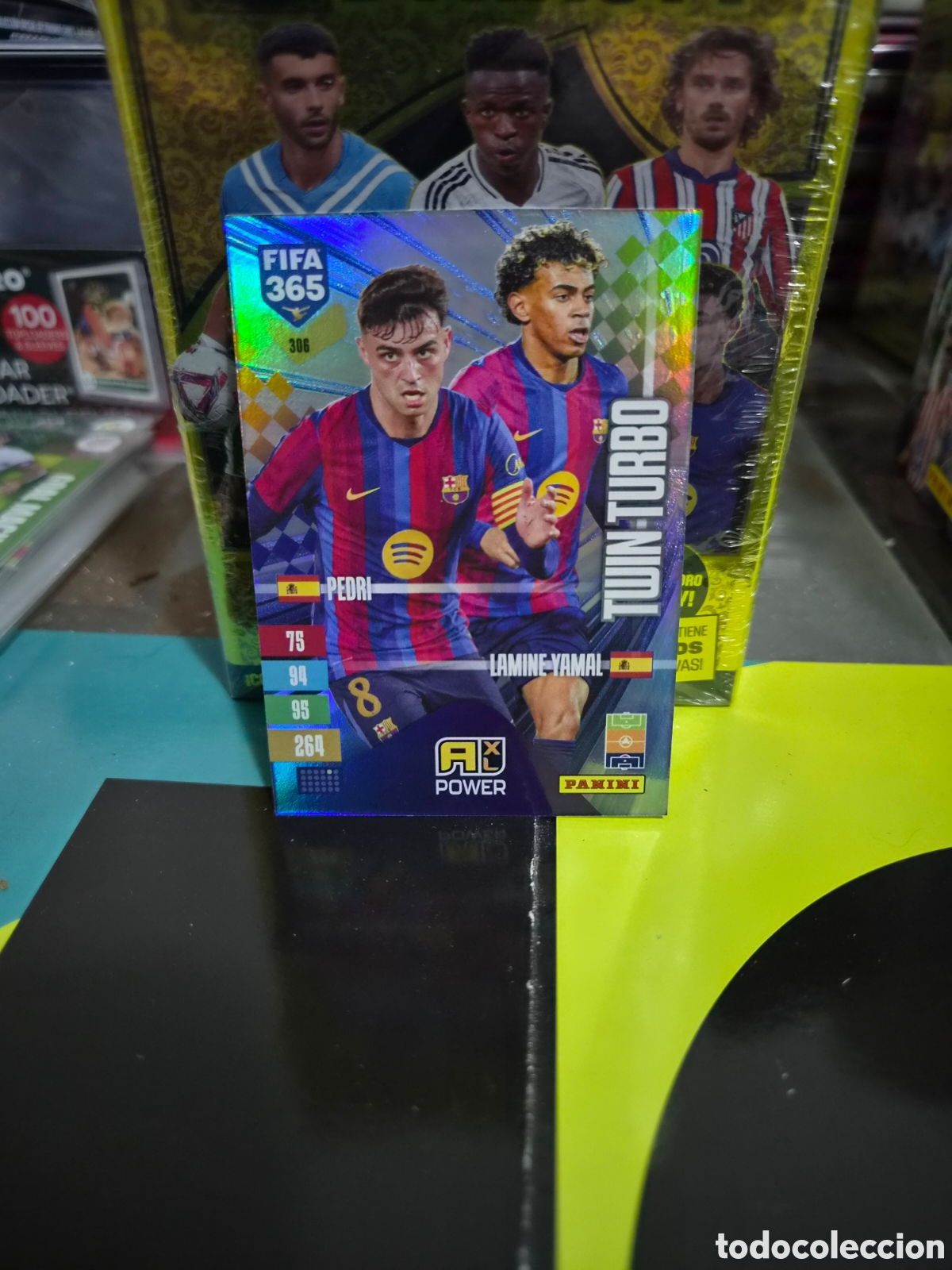 Cromos de f&uacute;tbol: N&deg;306 Twin Turbo Pedri-Lamine Yamal FIFA 365 2027