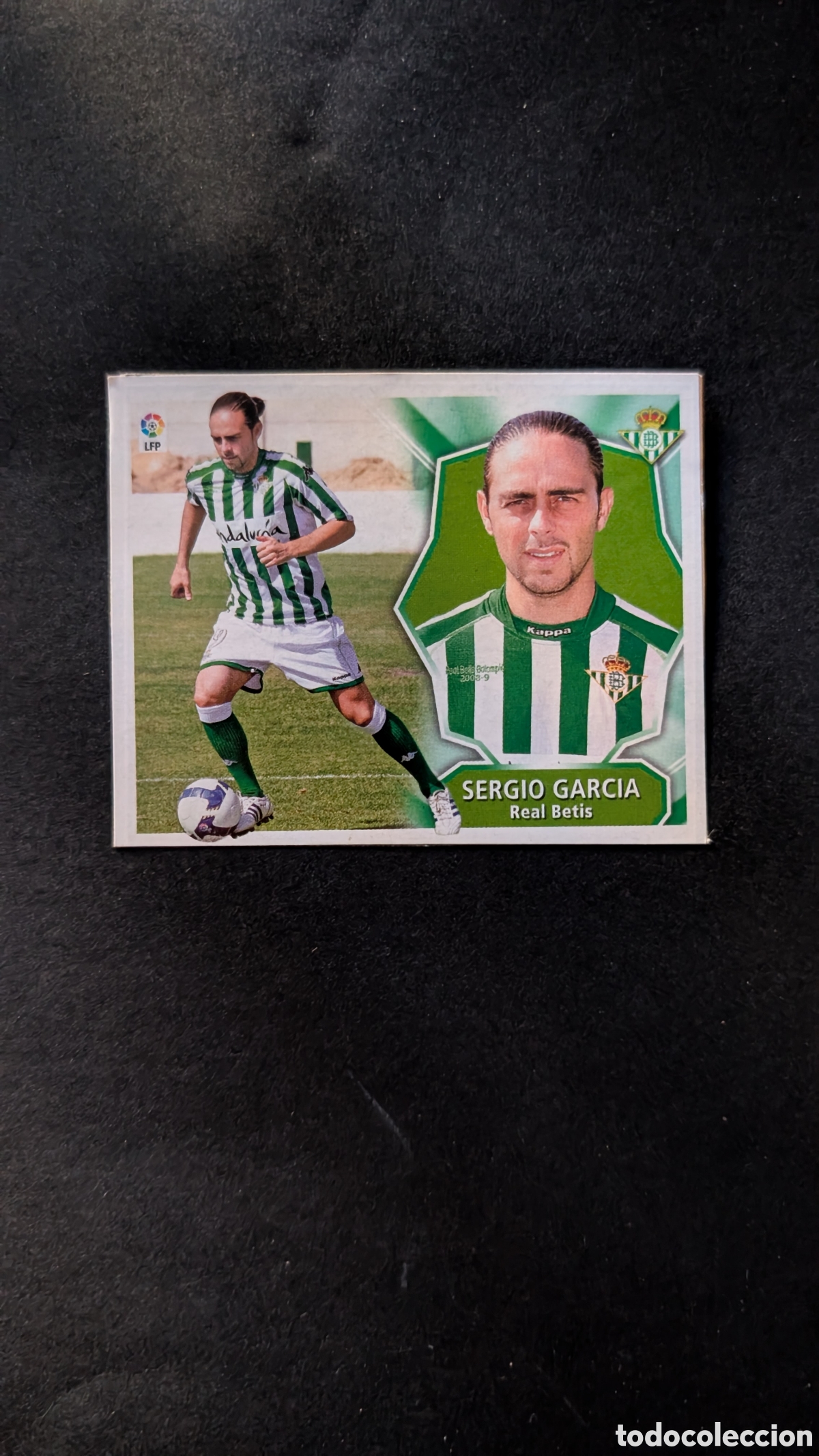 Cromos de f&uacute;tbol: SERGIO GARCIA BETIS FICHAJE 59 LIGA ESTE 2008/09 08 09 RECORTADO