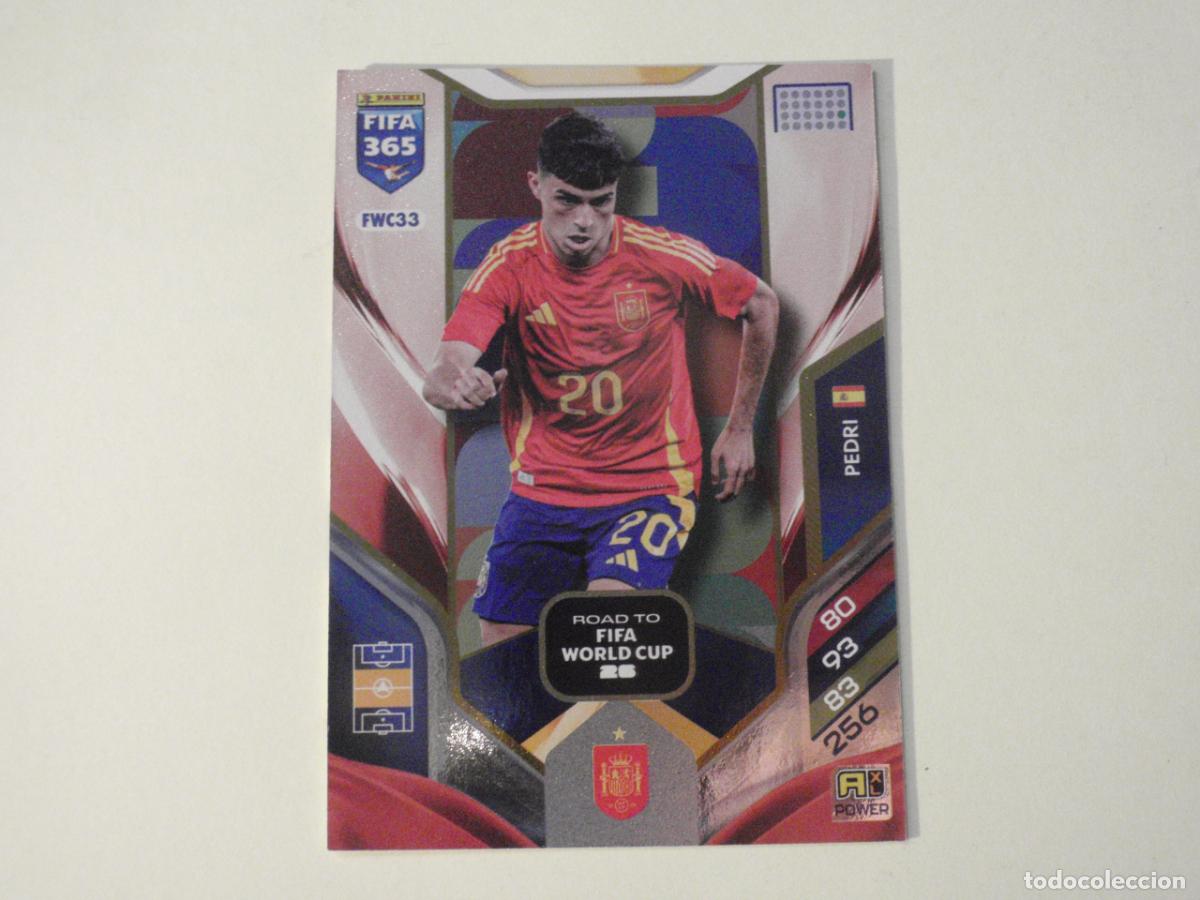 Cromos de f&uacute;tbol: Cromo FWC33 PEDRI Espa&ntilde;a. Trading Card ADRENALYN XL FIFA 365. 2025 2026 PANINI 25 26
