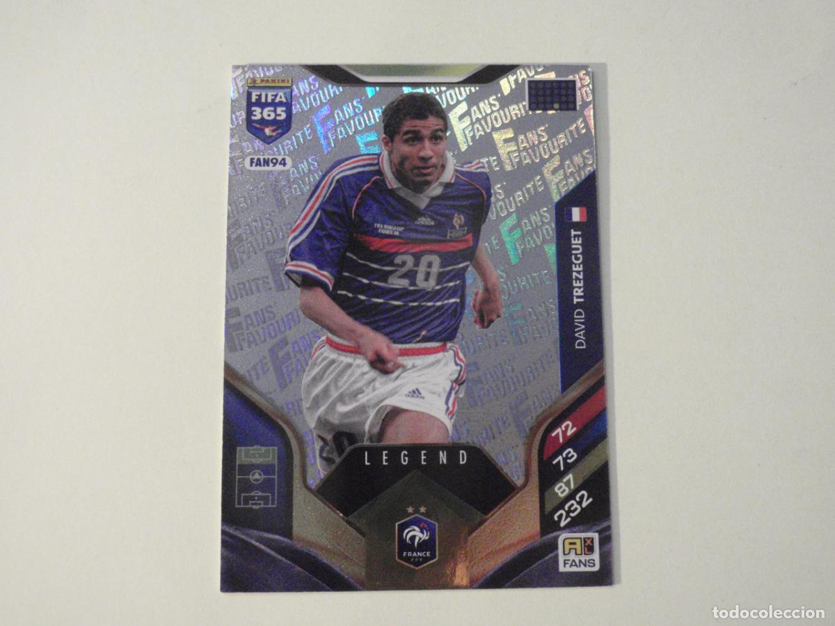 Cromos de f&uacute;tbol: Cromo FAN 94 TREZEGUET Francia. Trading Card ADRENALYN XL FIFA 365. 2025 2026 PANINI 25 26