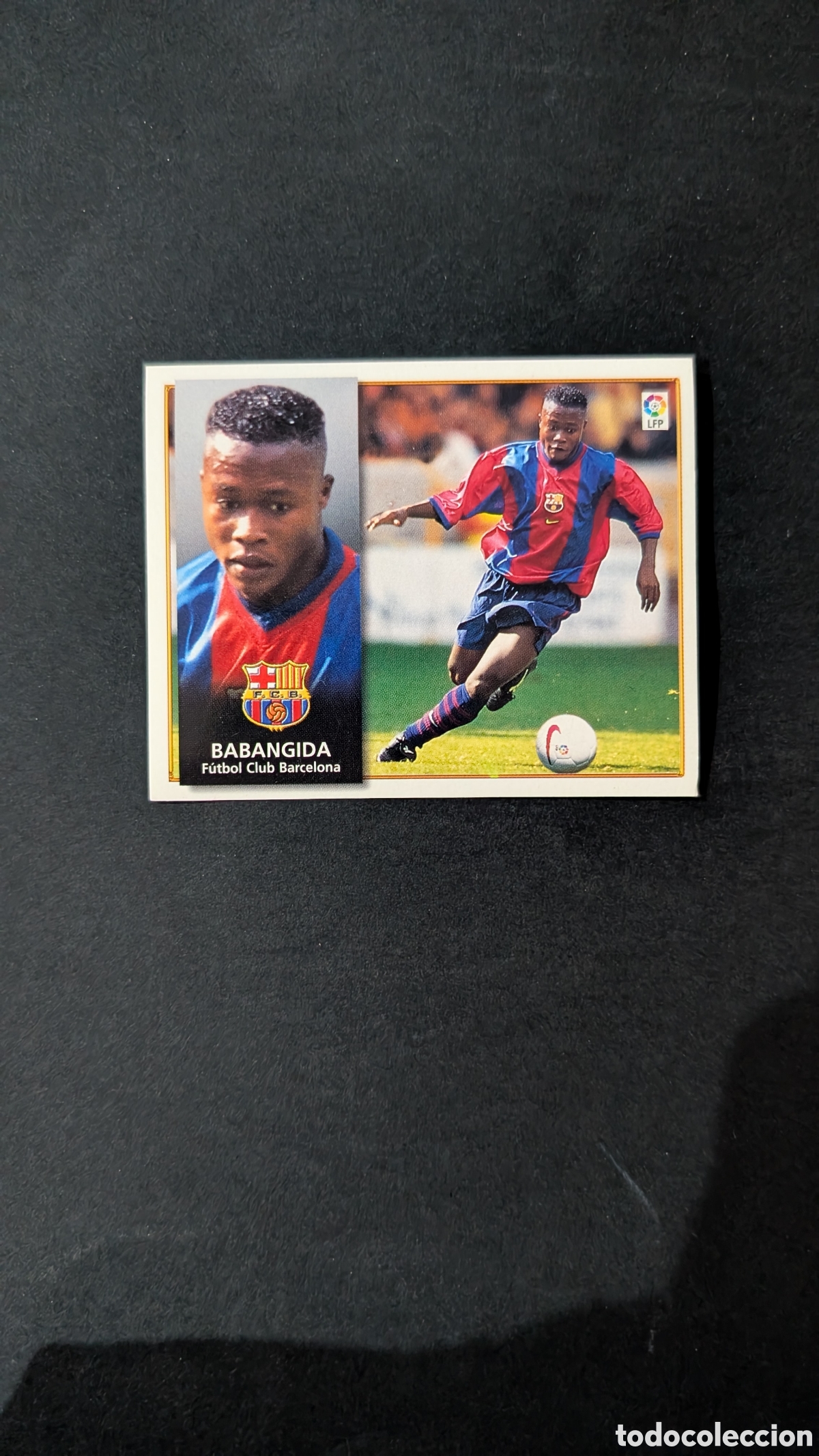 Cromos de f&uacute;tbol: BABANGIDA BARCELONA FICHAJE 22 LIGA ESTE 1998/99 98 99 NUNCA PEGADO SIN PEGAR