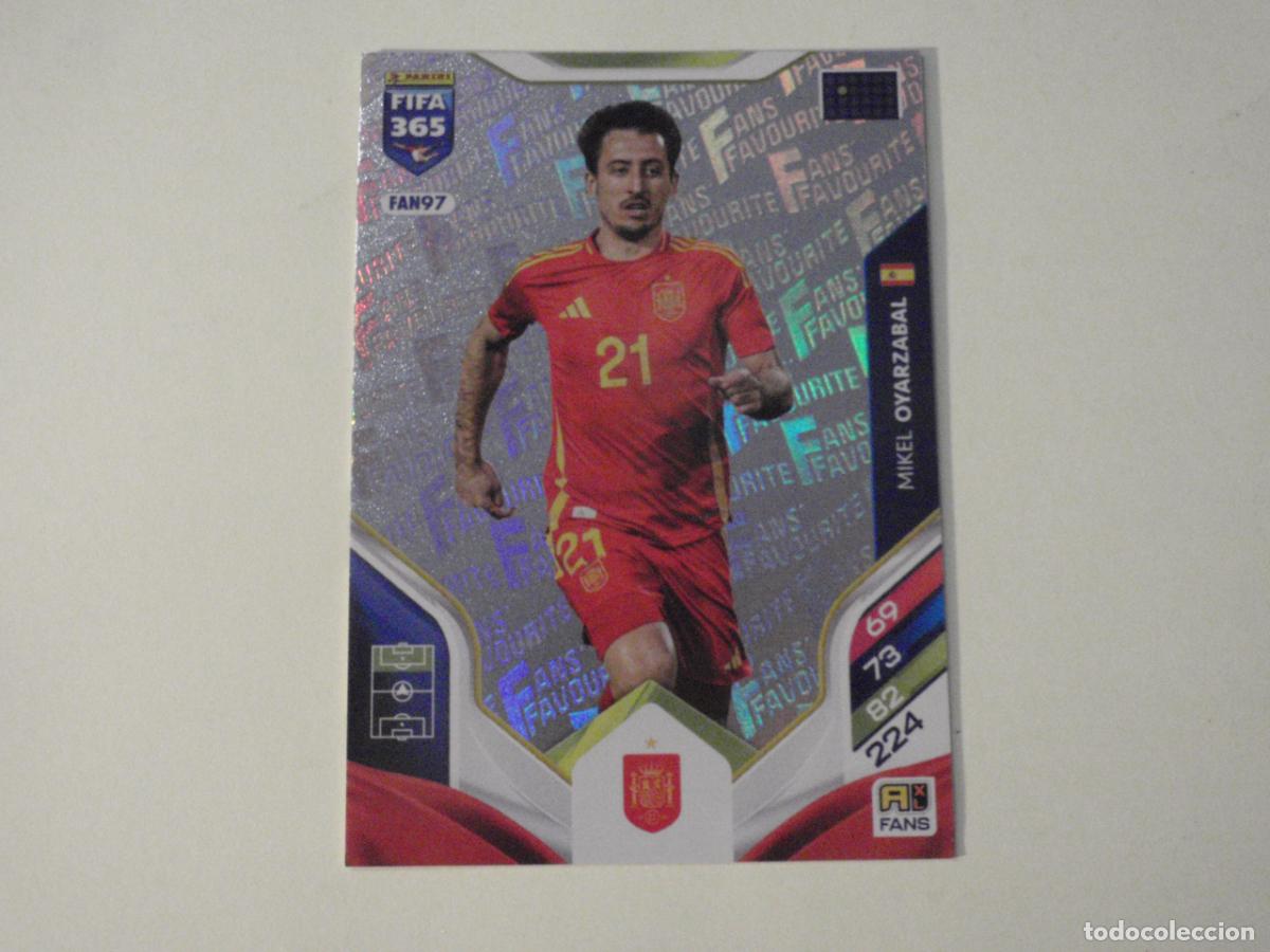 Cromos de f&uacute;tbol: Cromo FAN 97 OYARZABAL Espa&ntilde;a. Trading Card ADRENALYN XL FIFA 365. 2025 2026 PANINI 25 26